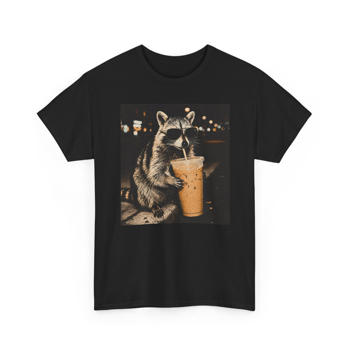 Racoon Iced Coffee Tee