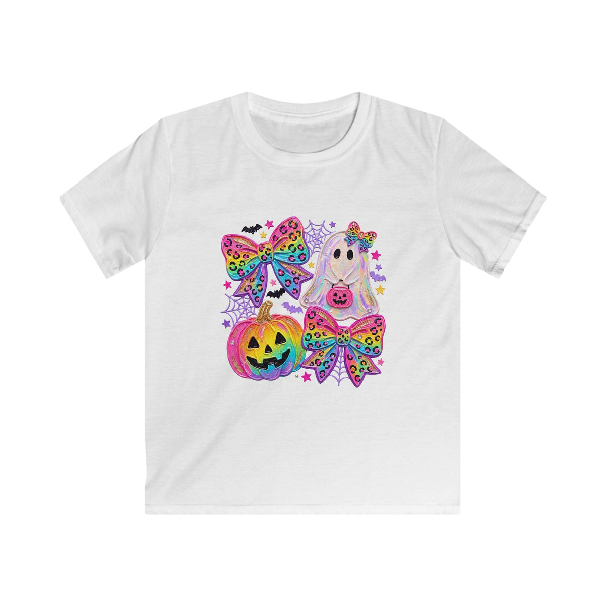 Kids Halloween Rainbow Ghost Tee