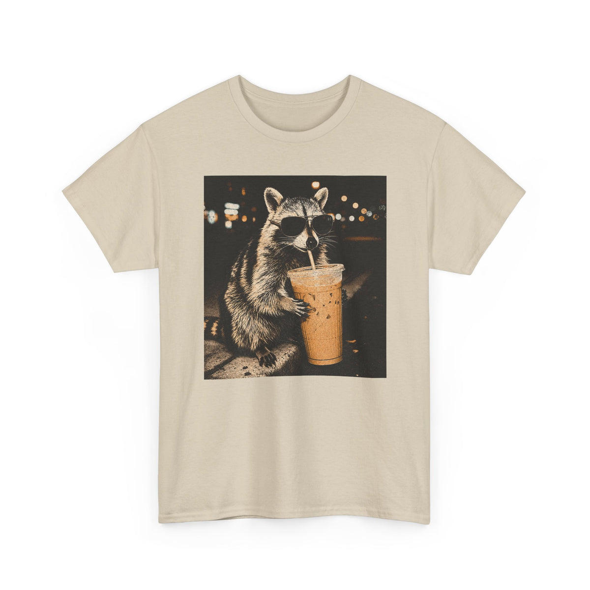 Racoon Iced Coffee Tee