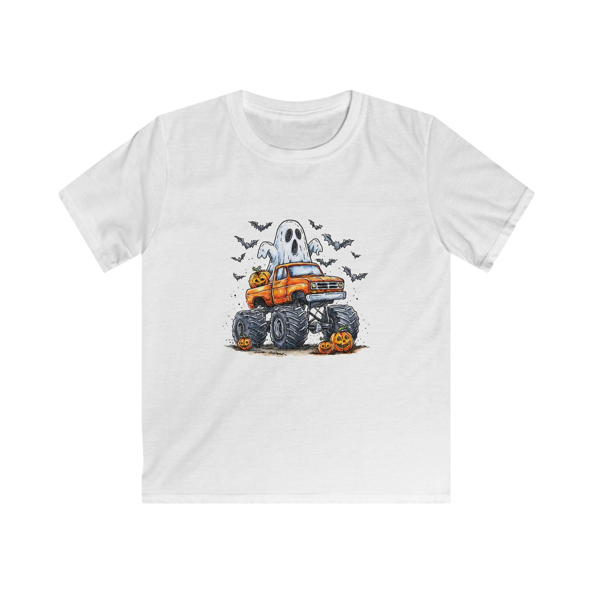 Kids Halloween Monster Truck Tee