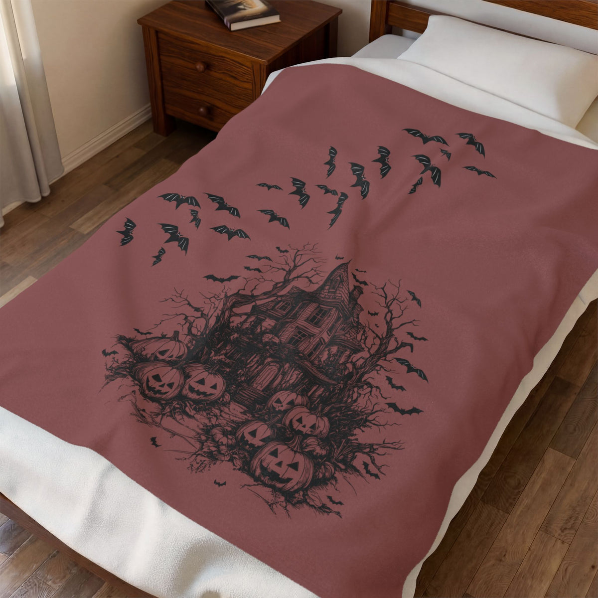 Velveteen Plush Blanket - Bats