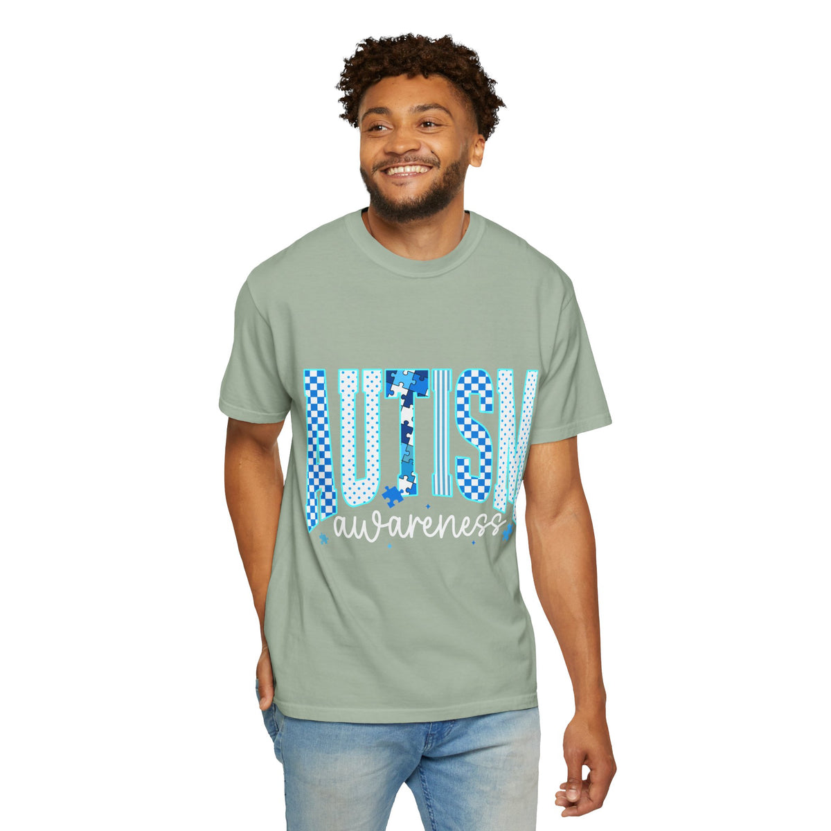 Blue Men's Autism Awareness Tee