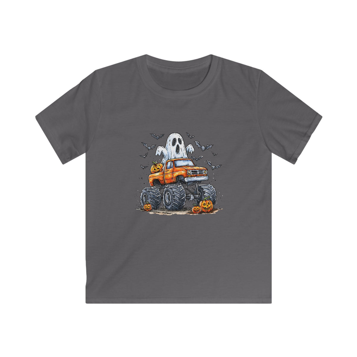 Kids Halloween Monster Truck Tee